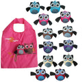12 Shopping Bags Owl Theme Reusable and Foldable